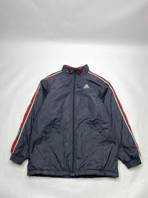 Adidas Navy & Red 3-Stripes Full-Zip Jacket (Men’s M)