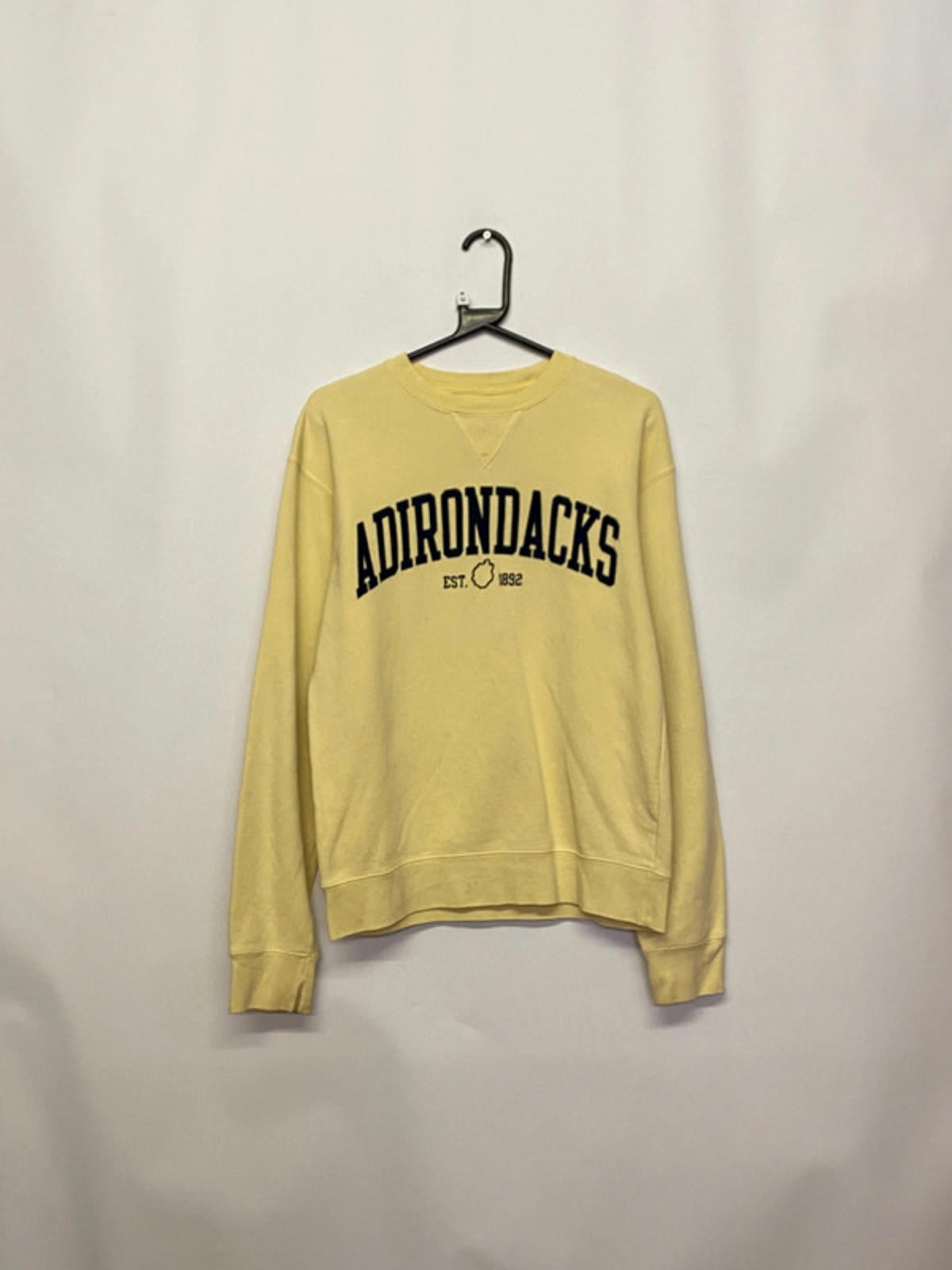 Big Cotton “Adirondacks” Yellow Crewneck Sweatshirt