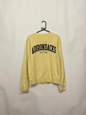 Big Cotton “Adirondacks” Yellow Crewneck Sweatshirt