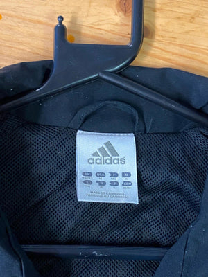 Adidas Black & White 3-Stripes Full-Zip Track Jacket