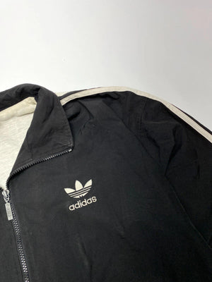 Adidas Vintage Black 3-Stripe Track Jacket (Men’s L / D5)