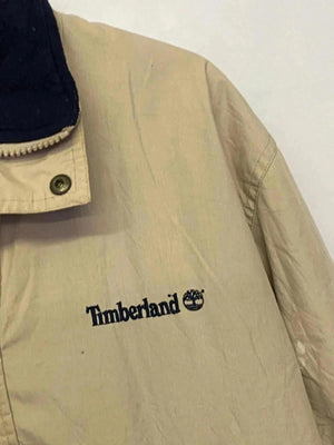 Timberland Men's Utility Jacket Beige with Navy Collar