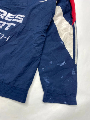 Adidas Vintage 80s/90s Colourblock Track Jacket – Navy/Red/White – Trefoil Logo