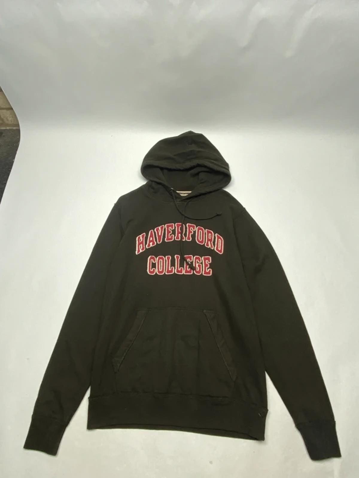 Haverford College Hoodie Green – Vintage US College League Hoodie Size L