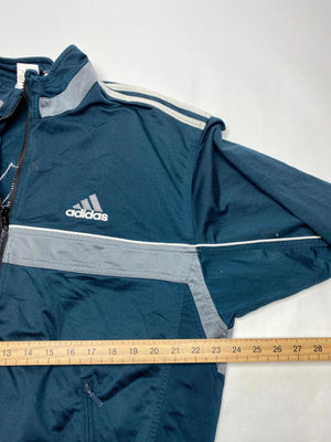 Adidas Vintage Navy Blue & Grey Track Jacket (Men’s L)