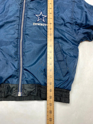 Dallas Cowboys NFL Hooded Puffer Jacket (Youth Size / Approx. 24” Chest)