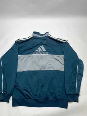 Adidas Vintage Navy Blue & Grey Track Jacket (Men’s L)