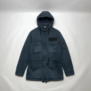 Nike Sportswear Hooded Field Jacket Blue Vintage Style
