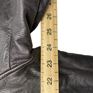 Black Leather Jacket Mne's Large