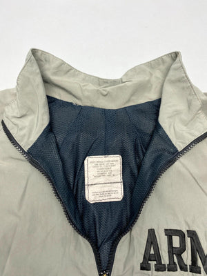 Vintage U.S. Army PT Windbreaker Jacket – Grey/Black Chevron