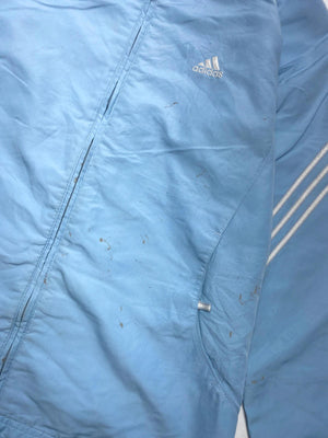 Adidas Light Blue 3-Stripe Women’s Track Jacket – Size L (UK 14)