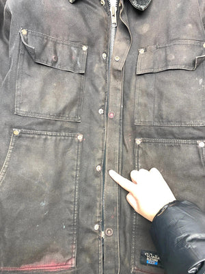 Polo Ralph Lauren Men's Utility Jacket Black Waxed Cotton