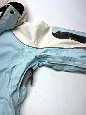 Columbia Titanium Light Blue & Cream Hooded Ski Jacket (Women’s S)