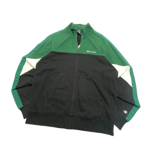 Green and Black Champion Track Jacket Women's Large