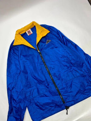 Kappa Vintage Blue & Yellow Full-Zip Windbreaker Jacket (Men’s XL)