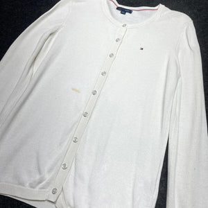 White Tommy Hilfiger Cardigan Men's Small