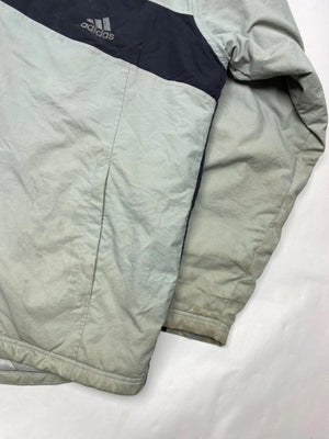 Vintage Adidas Two-Tone Grey & Navy Puffer Jacket