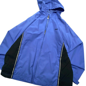Blue and Black Reebok Windbreaker Women's Large