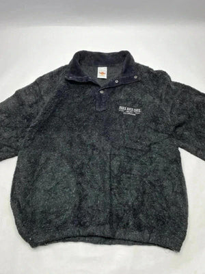 Hard Rock Cafe Sherpa Fleece Pullover – Black – XL – Vintage