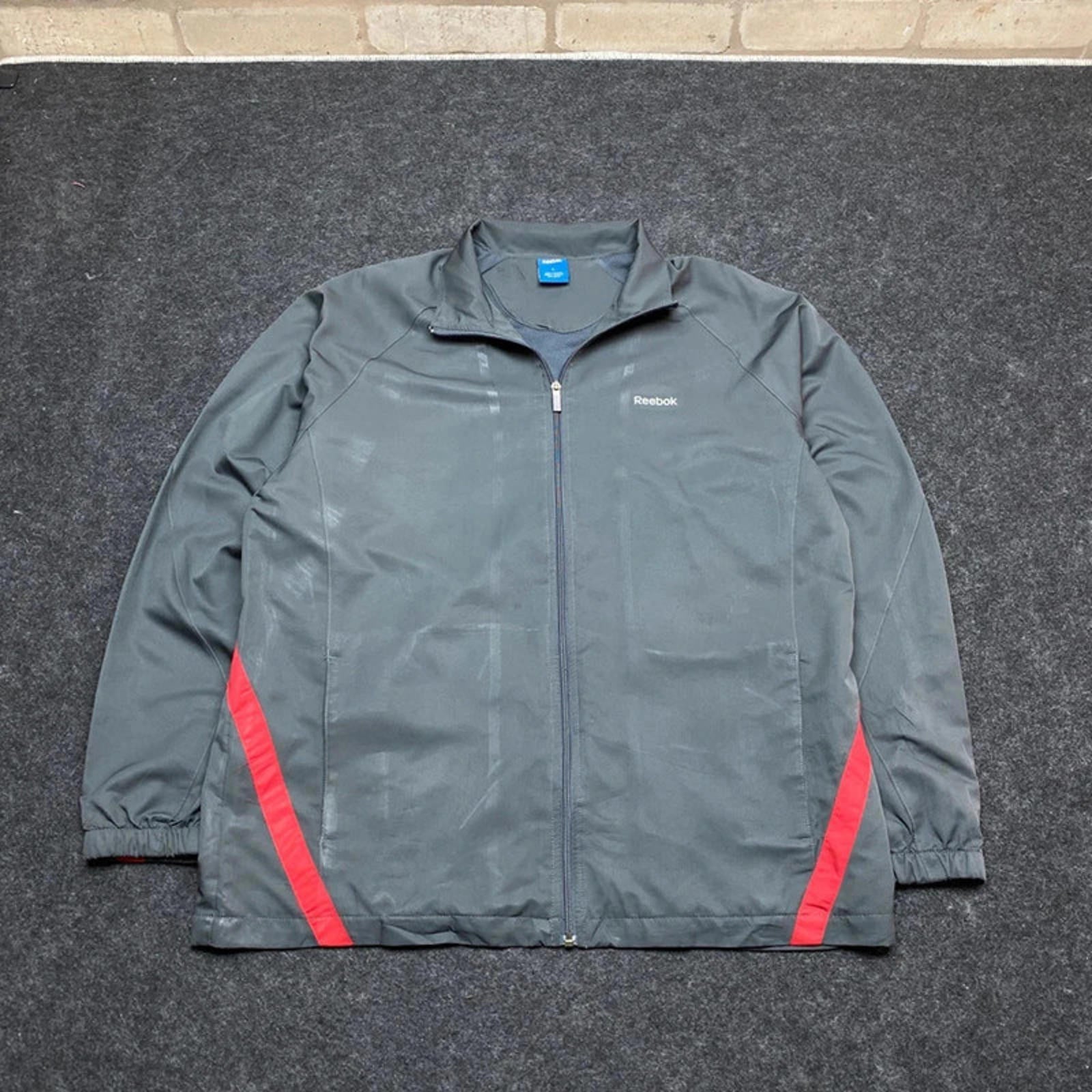 Grey Reebok Windbreaker Men's Large