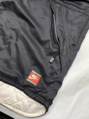 Vintage Nike Black & Beige Longline Hooded Jacket