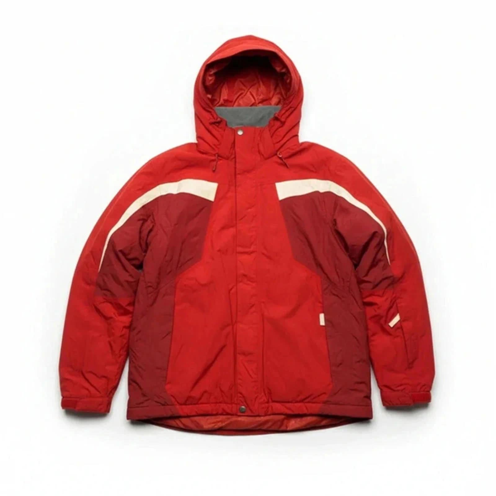 The North Face Red Waterproof Hooded Jacket – Men’s L