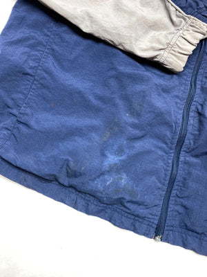 Vintage Reebok Navy & Grey Full-Zip Windbreaker Jacket