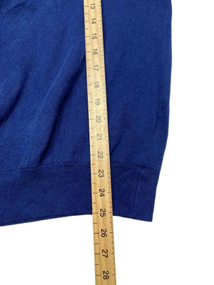 Navy Embroidery Sweatshirt Men's Large