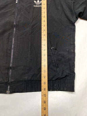 Adidas Vintage Black 3-Stripe Track Jacket (Men’s L / D5)