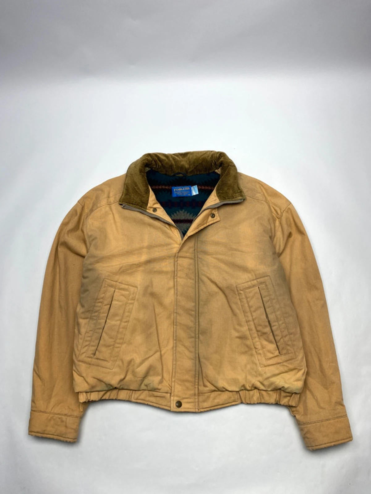 Pendleton Wool Lined Canvas Bomber Jacket