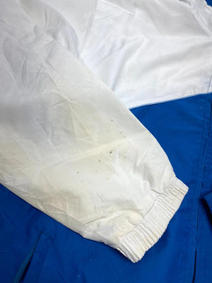 Lacoste Blue & White Full-Zip Windbreaker Jacket (Men’s L)