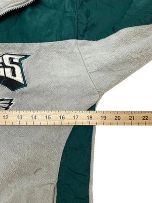 Beige NFL Eagles Fleece Jacket Youth's Large