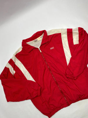 ASICS Vintage Red & White Windbreaker Jacket (Men’s L)