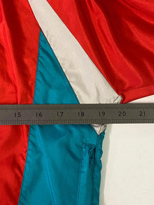 Vintage Asics Red & Teal Windbreaker Jacket – Size S