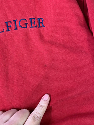 Tommy Hilfiger Red Long Sleeve Logo Shirt