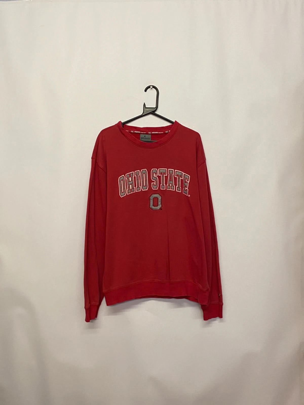 Colosseum Athletics “Ohio State” Red Crewneck Sweatshirt