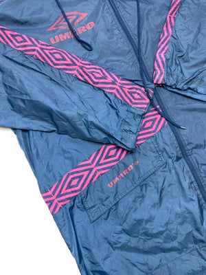 Vintage Umbro Navy & Pink Windbreaker Jacket