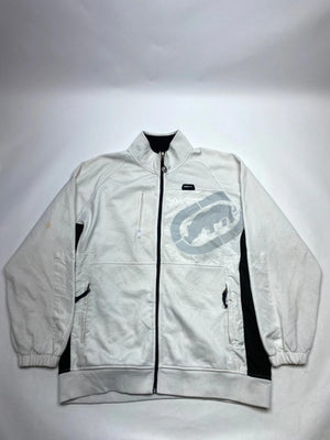 Ecko Unltd. White and Black Full-Zip Jacket (Men’s XL)