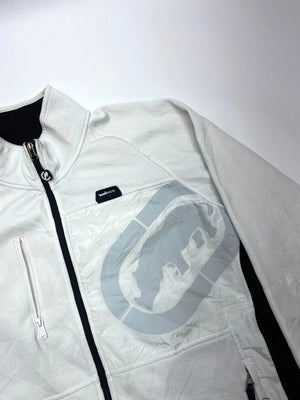 Ecko Unltd. White and Black Full-Zip Jacket (Men’s XL)