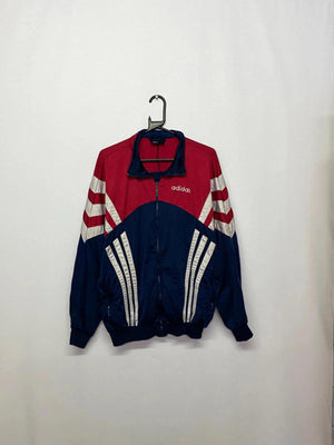 Vintage Adidas Track Jacket – Red/Navy/White Colourblock (D6 / F180)