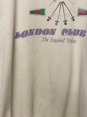 Vintage Puma “London Club” Purple & White Sweatshirt