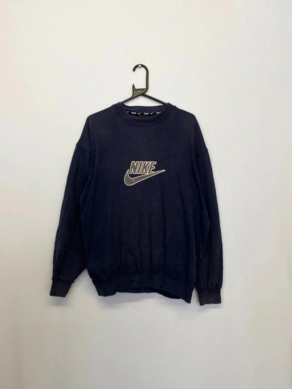 Vintage Nike Sweatshirt – Navy Blue Big Logo – Made in USA – Size XXL