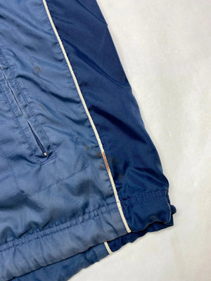 Vintage Nike Navy Blue Hooded Windbreaker Jacket (Men’s L)