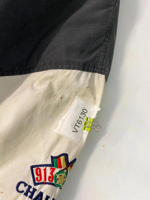 Vintage “New Target” Varsity Jacket – Black/Cream – Retro Letterman Style – Unisex