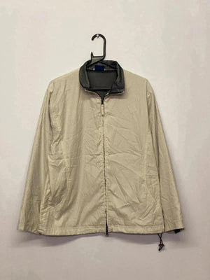 Vintage Champion Beige Lightweight Windbreaker Jacket – Size L