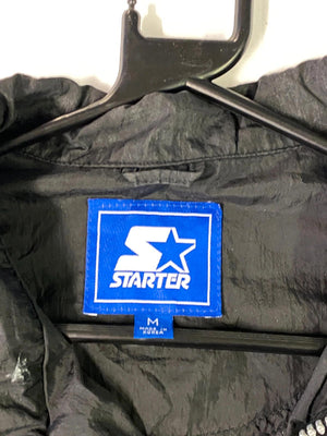 Vintage Starter Black Full-Zip Windbreaker Jacket