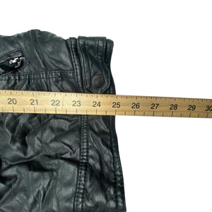 Black Leather Jacket Men's Large