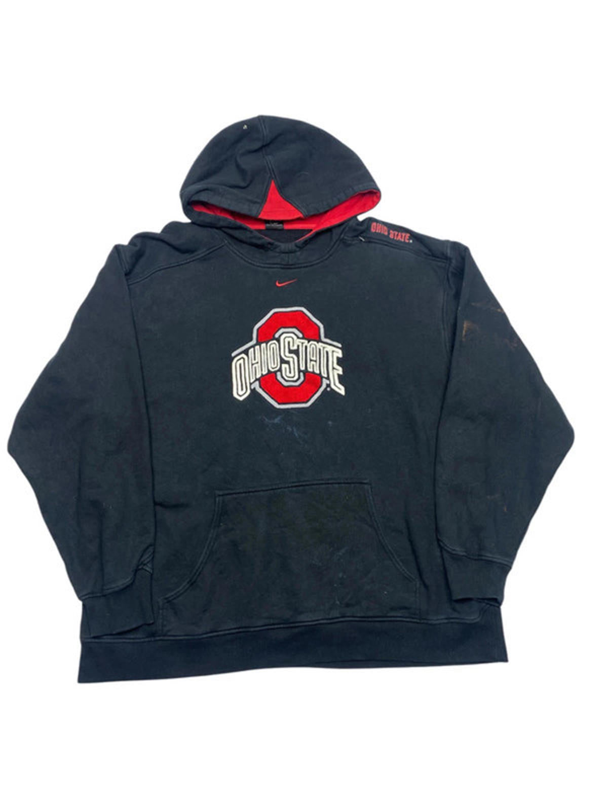 Vintage 90s Black Nike Hoodie Men's XL