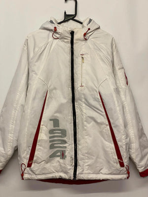 Vintage Umbro White & Red Technical Ski / Windbreaker Jacket