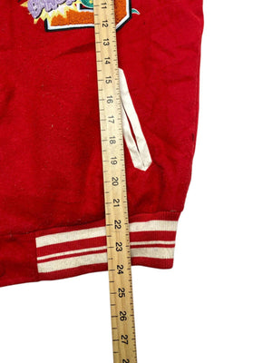 Red Bershka Varsity Jacket Men's XS